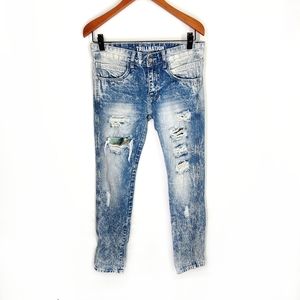 Trillnation jeans, size 30, acid wash jeans.